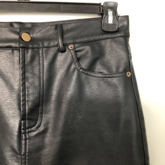 Vegan Leather Mini Skirt - Picture 2 of 4